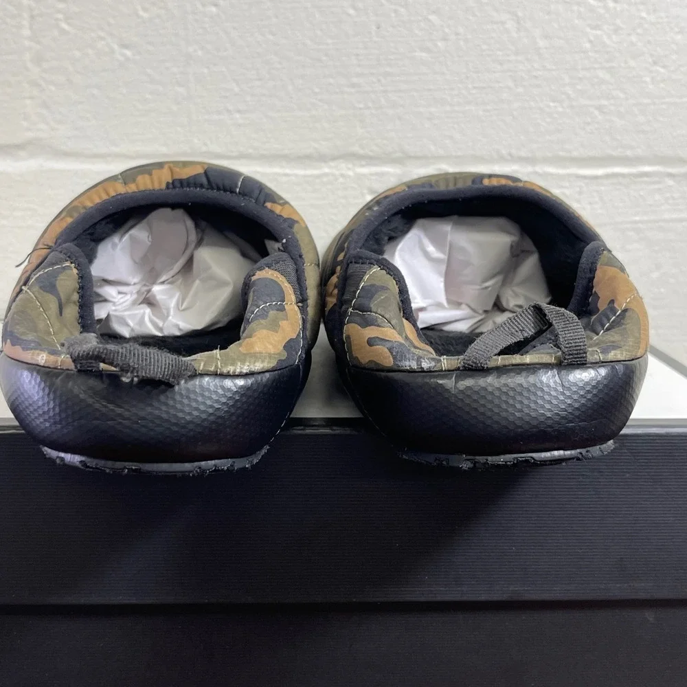 The North Face Thermoball Traction Mule V Camo Green Slippers Slip On Men's 10